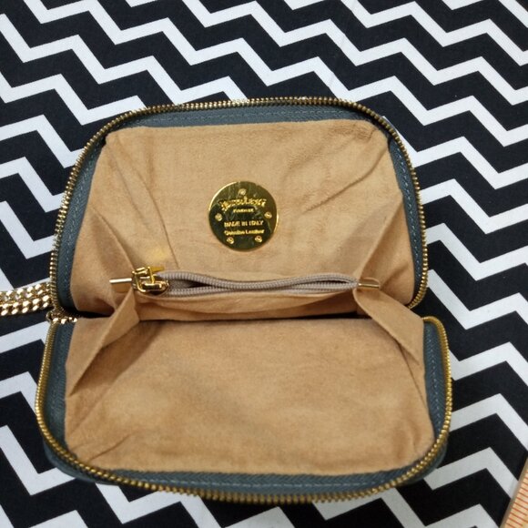 PRATESI FIRENZE Italian leather croc crossbody shoulder designer handbag - Picture 3 of 9